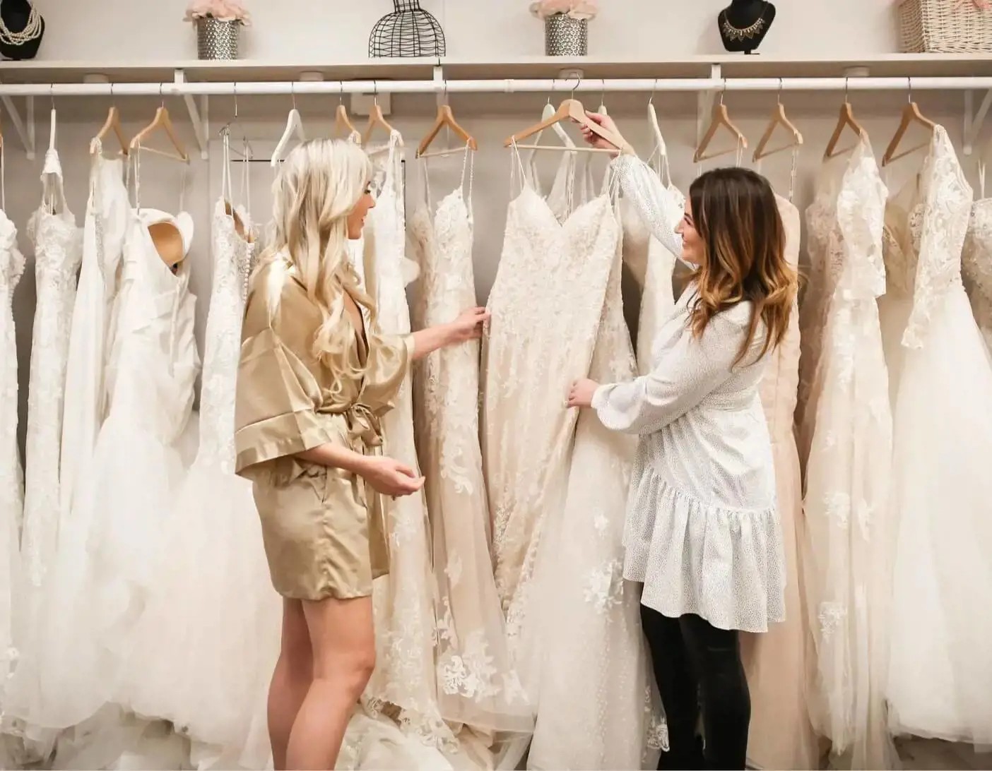 White gowns