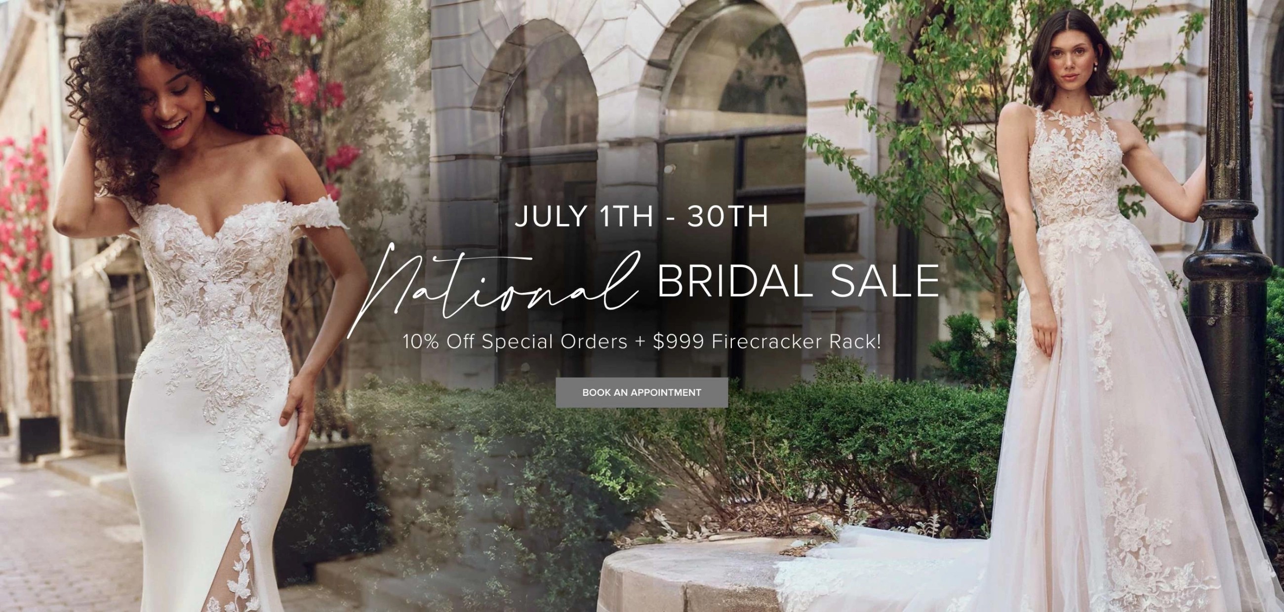 National Bridal Sale Banner Desktop