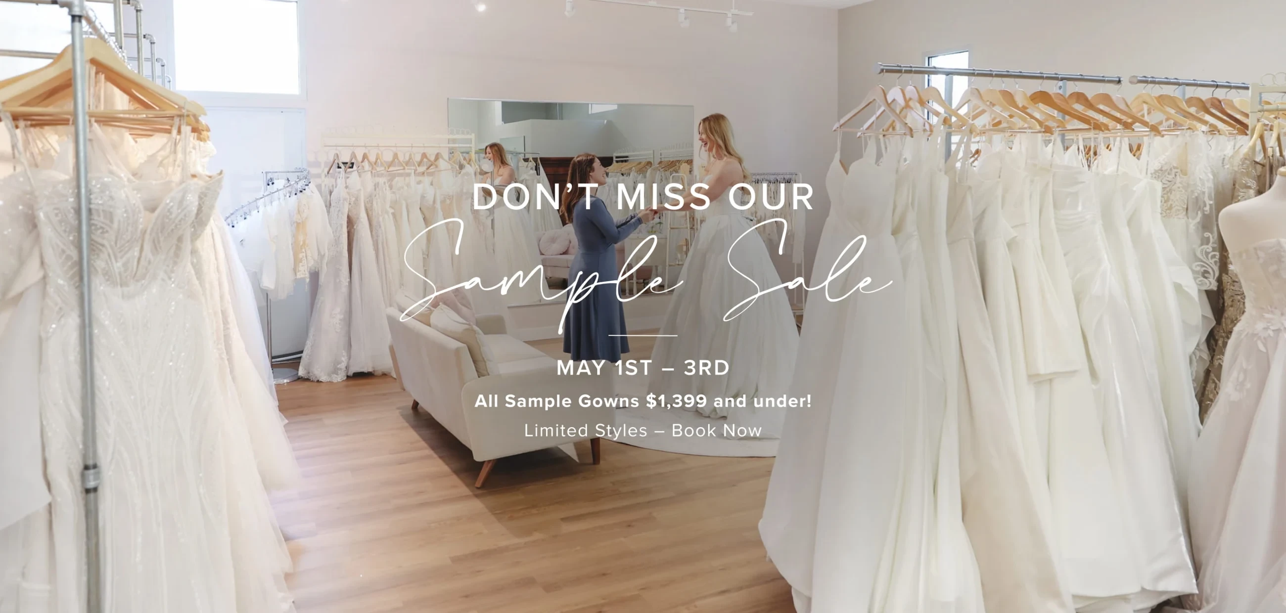 sample sale banner may 2026