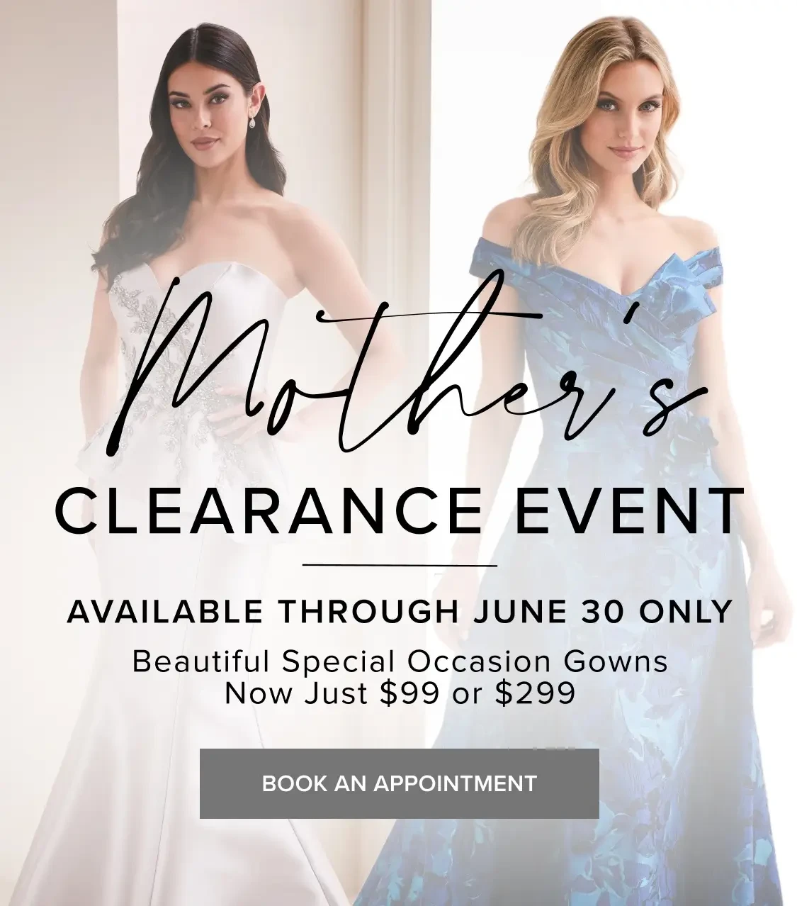 Mother's Clearance Event Mobile Banner